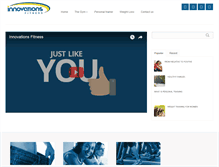 Tablet Screenshot of innovationsfitness.com.customers.tigertech.net