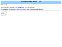 Tablet Screenshot of lists.tigertech.net